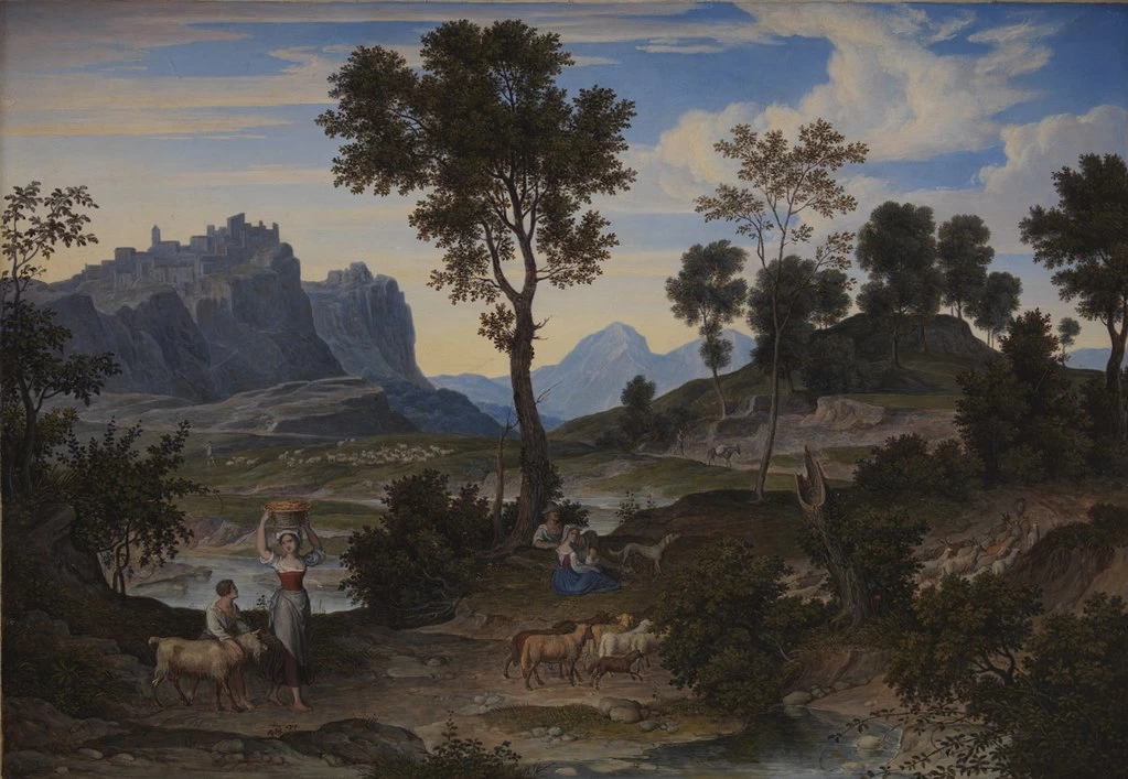 Paesaggio da Civitella presso Olevano - States Museum for Kunst, Copenaghen